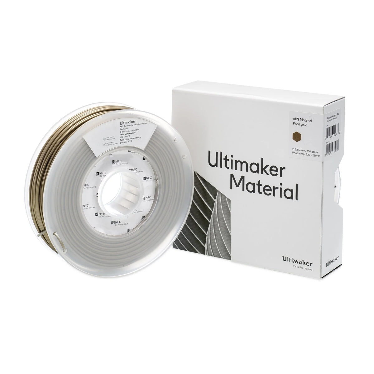 ABS Pearl Gold (pearl gold) 2.85 mm, 0.75 kg – UltiMaker