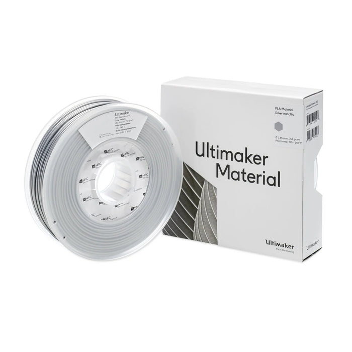 PLA silver metallic (silver, metallic) 2.85 mm, 0.75 kg – UltiMaker