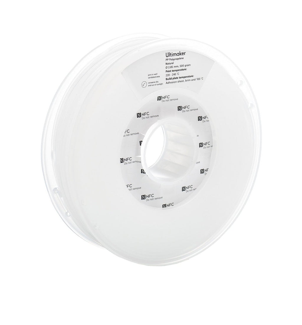 PP (polypropylene) transparent (skaidrus) 2,85 mm, 0,75 kg – UltiMaker
